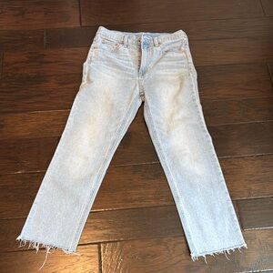 Light Blue Women's Jeans Gap 80s straight high rise